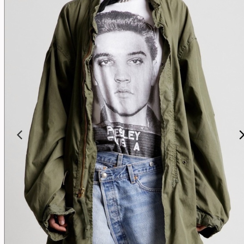 R13 God Save America Jacket Army L OS Repurposed - Picture 4 of 16